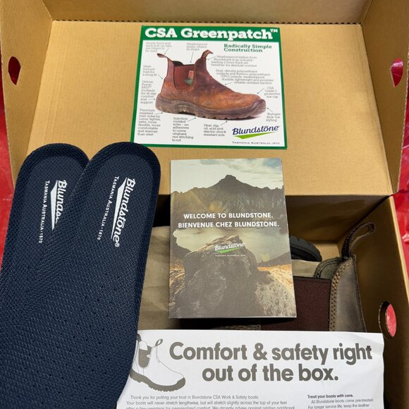 COPY BNIB Blundstone Work & Safety #180 Waxy Rustic Brown, AUS 6, Wmns 9 / Mns 7 - Picture 4 of 6